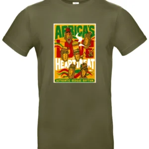 Africas Love Heartbeat T-shirt | Reggaekleding.nl
